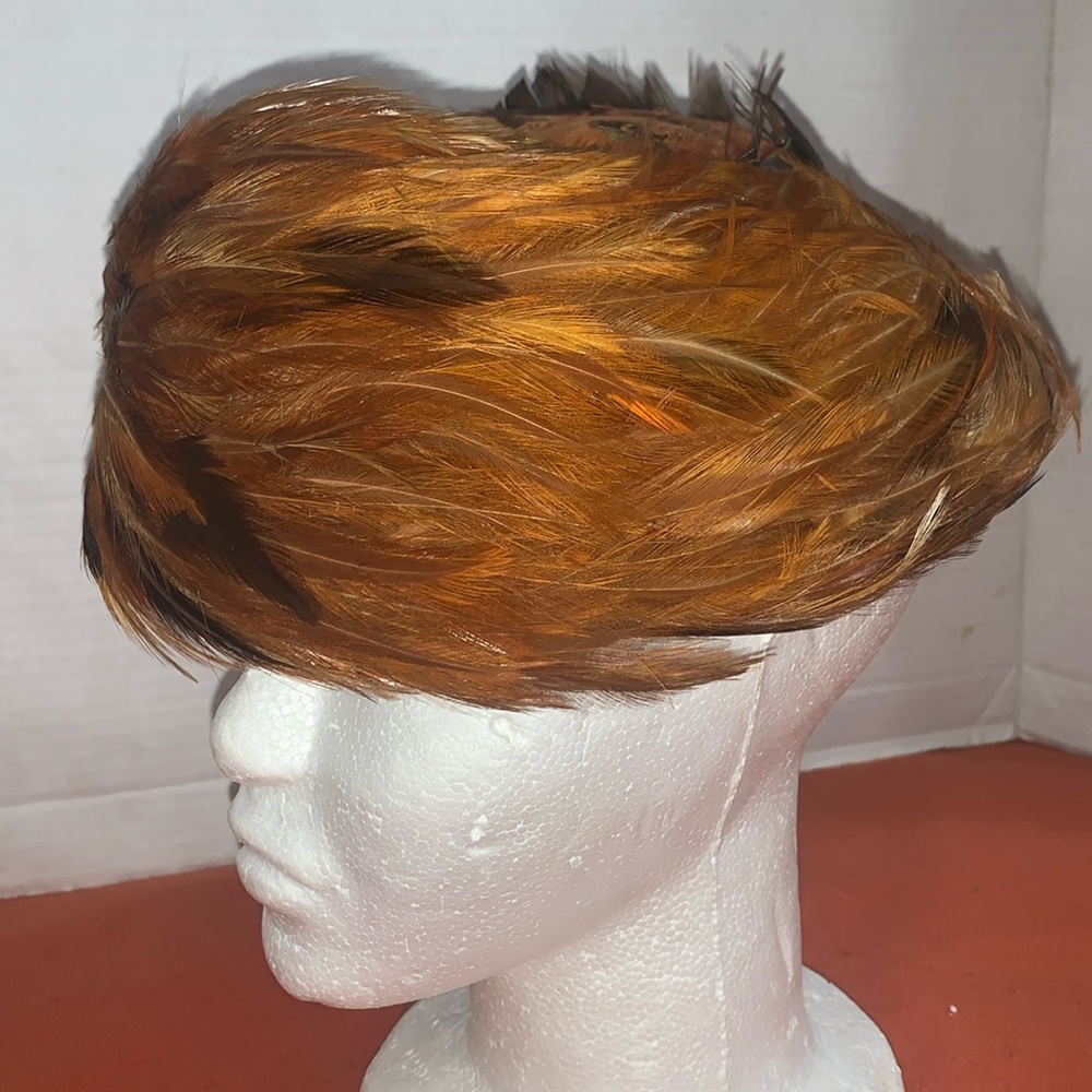 Vintage Pheasant Feather hat by Pasadena